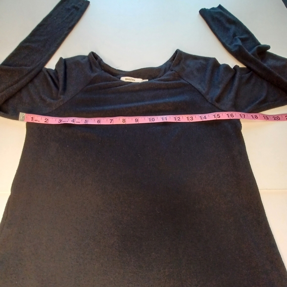 Bailey 44 Lorax Vegan Leather Trim Stretch Knit Dress Women's Sz Med - Picture 9 of 11